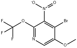 4-Bromo-5-methoxy-3-nitro-2-(trifluoromethoxy)pyridine 结构式