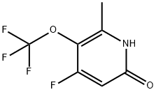 4-Fluoro-6-hydroxy-2-methyl-3-(trifluoromethoxy)pyridine Struktur
