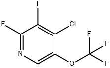4-Chloro-2-fluoro-3-iodo-5-(trifluoromethoxy)pyridine Structure