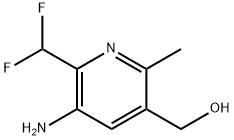 3-Amino-2-(difluoromethyl)-6-methylpyridine-5-methanol 结构式
