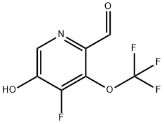 4-Fluoro-5-hydroxy-3-(trifluoromethoxy)pyridine-2-carboxaldehyde 结构式