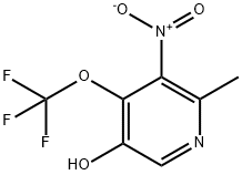 5-Hydroxy-2-methyl-3-nitro-4-(trifluoromethoxy)pyridine Structure