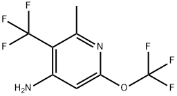 4-Amino-2-methyl-6-(trifluoromethoxy)-3-(trifluoromethyl)pyridine 结构式