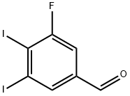 3,4-Diiodo-5-fluorobenzaldehyde Struktur