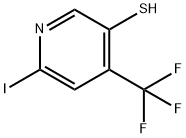 2-Iodo-5-mercapto-4-(trifluoromethyl)pyridine 结构式