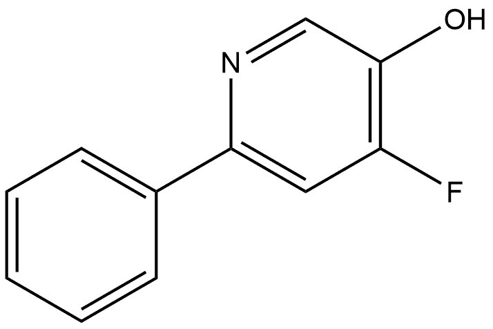 4-Fluoro-6-phenyl-3-pyridinol 结构式