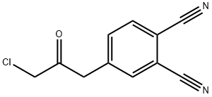 3-Chloro-1-(3,4-dicyanophenyl)propan-2-one 结构式