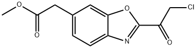 Methyl 2-(2-chloroacetyl)benzo[d]oxazole-6-acetate 结构式