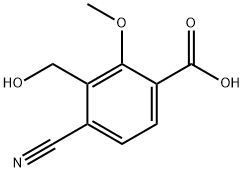 4-Cyano-3-hydroxymethyl-2-methoxybenzoic acid 结构式