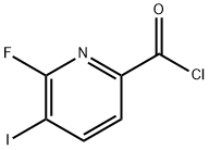 2-Fluoro-3-iodopyridine-6-carbonyl chloride 结构式