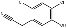 2,4-Dichloro-5-hydroxyphenylacetonitrile 结构式