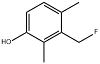2,4-Dimethyl-3-(fluoromethyl)phenol Struktur