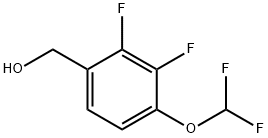 2,3-Difluoro-4-(difluoromethoxy)benzyl alcohol Struktur