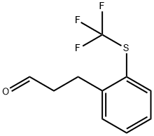 (2-(Trifluoromethylthio)phenyl)propanal Structure