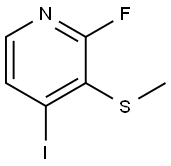 2-Fluoro-4-iodo-3-(methylthio)pyridine 结构式