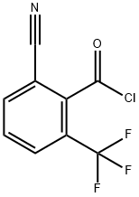 2-Cyano-6-(trifluoromethyl)benzoyl chloride 结构式