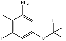 2-Fluoro-3-iodo-5-(trifluoromethoxy)aniline 结构式