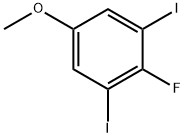 2-氟-1,3-二碘-5-甲氧基苯 结构式