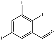 2,5-Diiodo-3-fluorobenzaldehyde,1803829-28-8,结构式