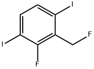 1,4-Diiodo-2-fluoro-3-(fluoromethyl)benzene 结构式