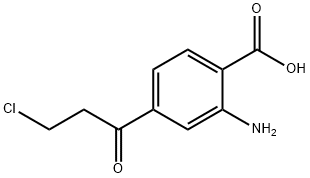 2-Amino-4-(3-chloropropanoyl)benzoic acid 结构式