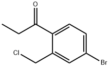 1-(4-Bromo-2-(chloromethyl)phenyl)propan-1-one Structure