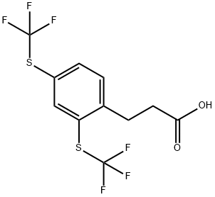 (2,4-Bis(trifluoromethylthio)phenyl)propanoic acid|