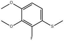 Benzene, 2-fluoro-3,4-dimethoxy-1-(methylthio)- Struktur