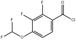 2,3-Difluoro-4-(difluoromethoxy)benzoylchloride Structure