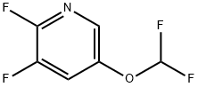 2,3-Difluoro-5-(difluoromethoxy)pyridine 结构式