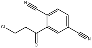 3-Chloro-1-(2,5-dicyanophenyl)propan-1-one Structure
