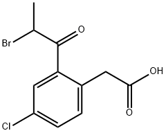 2-(2-Bromopropanoyl)-4-chlorophenylacetic acid,1803869-92-2,结构式