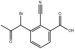 3-(1-Bromo-2-oxopropyl)-2-cyanobenzoic acid,1803871-69-3,结构式