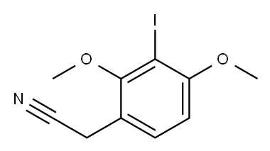 2,4-Dimethoxy-3-iodophenylacetonitrile 结构式
