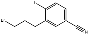 3-(3-Bromopropyl)-4-fluorobenzonitrile 结构式