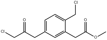 Methyl 5-(3-chloro-2-oxopropyl)-2-(chloromethyl)phenylacetate,1803888-09-6,结构式