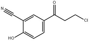 5-(3-Chloropropanoyl)-2-hydroxybenzonitrile 结构式