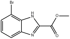 7-溴-1H-苯并[D]咪唑-2-羧酸甲酯, 1803896-95-8, 结构式