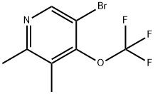 5-Bromo-2,3-dimethyl-4-(trifluoromethoxy)pyridine,1803907-93-8,结构式