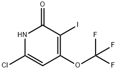 6-Chloro-2-hydroxy-3-iodo-4-(trifluoromethoxy)pyridine Structure