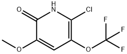 2-Chloro-6-hydroxy-5-methoxy-3-(trifluoromethoxy)pyridine Struktur
