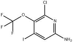 6-Amino-2-chloro-4-iodo-3-(trifluoromethoxy)pyridine 结构式