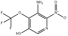 3-Amino-5-hydroxy-2-nitro-4-(trifluoromethoxy)pyridine Struktur