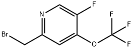 2-(Bromomethyl)-5-fluoro-4-(trifluoromethoxy)pyridine 结构式