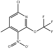 6-Chloro-4-methyl-3-nitro-2-(trifluoromethoxy)pyridine 结构式