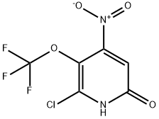 2-Chloro-6-hydroxy-4-nitro-3-(trifluoromethoxy)pyridine 结构式