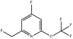 4-Fluoro-2-(fluoromethyl)-6-(trifluoromethoxy)pyridine Struktur