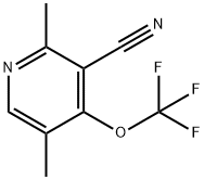 3-Cyano-2,5-dimethyl-4-(trifluoromethoxy)pyridine Structure