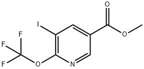 Methyl 3-iodo-2-(trifluoromethoxy)pyridine-5-carboxylate 结构式
