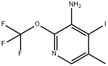 3-Amino-4-iodo-5-methyl-2-(trifluoromethoxy)pyridine 结构式